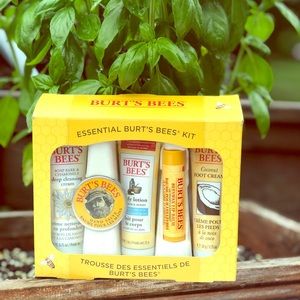Burt’s Bees essential lotion cream soap kit.